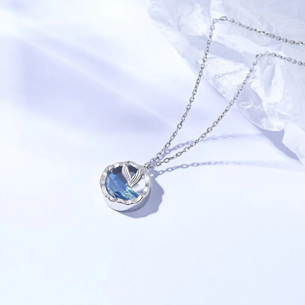🎊Unique Ocean 925 Silver Plated Mermaid Tears Necklace for Women, EVGG10…